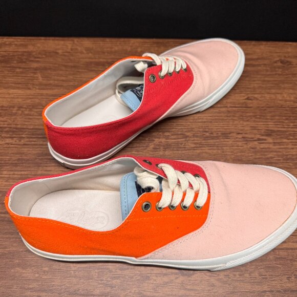 Sperry Top-Sider Men’s 8.5 Colorblock Canvas Sneakers STS22330 – Orange Peach St - Picture 4 of 5